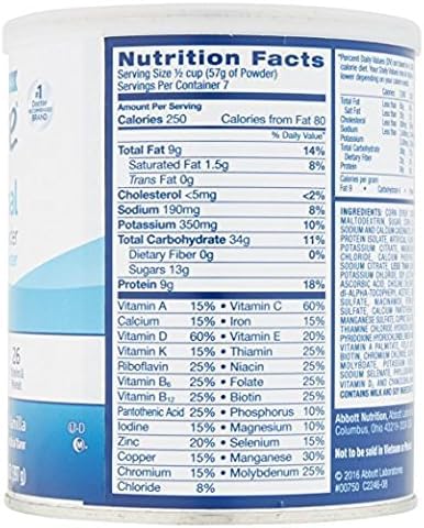 ENSURE ORIGINAL NUTRITION SHAKE POWDER WITH 9 GRAMS OF PROTEIN, MEAL REPLACEMENT SHAKES, VANILLA, 14 OZ
