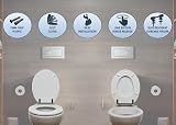AQUALONA Premium Tongue and Groove Soft Close Toilet Seat White view 6