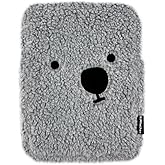 Kimhachan Pluffy Ha-Chan Tablet Pouch 11 inch - Tablet Sleeve Kindle Pouch Bag Case 9 10 inch E-Readers Embroidered Cute Character Puffy Korean Goods for Women (Grey)