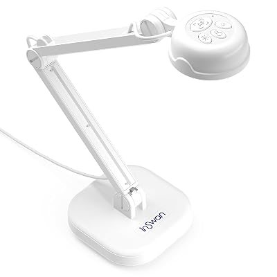 INSWAN INS-1 USB Document Camera — 8MP Ultra HD, Auto Focus, LED , Built-in Mic, Windows, Mac, iPad, Chromebook Compatible for Distance Learning, Remote Teaching, Web Conferencing, Live Demo