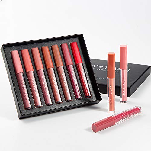 BestLand 7Pcs Matte Liquid Lipstick Makeup Set, Matte liquid Long