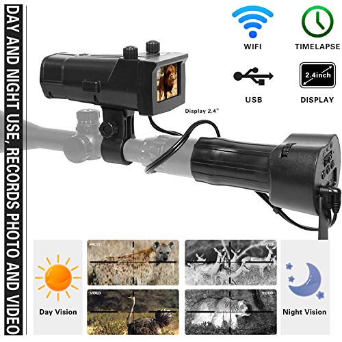 Digital Night Vision Scope Recorder for Rifle Hunting with WiFi