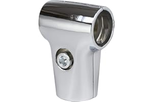 METANY 1PCS Joint Fixing Parts Connection Fastening Joint Tee Aluminum Alloy, Silvery Inner Dia 25 mm for Round Pipe Frame Scaffold Tube Connector Display Stand Assembly Combination Drying Rack