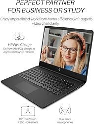 HP New 14" HD Ultral Light Thin Laptop, Quad-Core