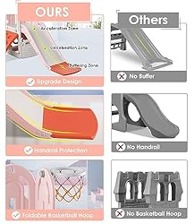 BIERUM 4 in 1 Toddler Slide, Slide for Toddlers Age