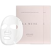 LA MUSE Biocellulose Signature Face Mask(2ea) | Deep Hydrating, Tightening & Firming Care for Skin Repair | Rejuvenating & Moisturizing | Cooling & Soothing Sensitive Skin | Face Mask Korean Skin Care