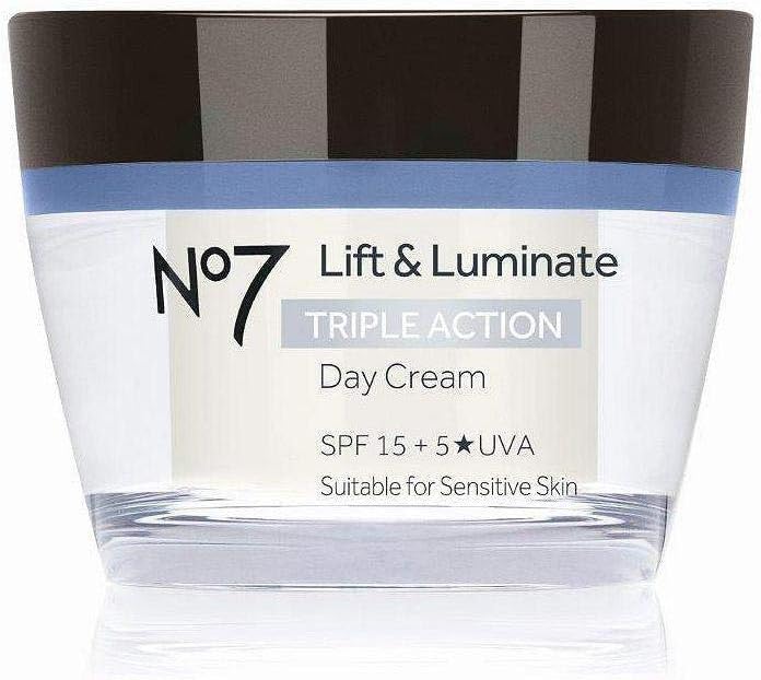 No7 Lift & Luminate Triple Action Day Cream SPF 15 50ml Anti-Ageing Firming