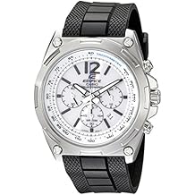 Casio Men's EFR-545SB-7BVCF Edifice Tough Solar Chronograph Stainless Steel Watch With Black Resin Band