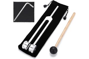 MoResolune OM 136.1 HZ Weighted Tuning Fork for Healing Medical Solfeggio Heart Chakra Sound Healing Tuning Forks 136.1hz Sou