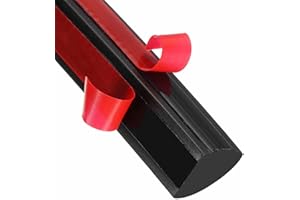 HARFINGTON Flexible Quarter Round Molding Wall Trim 1/2" x 1/2" x 158" Double Peel and Stick Bendable Rubber Edge Moulded Tri