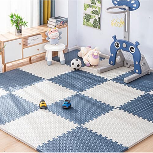 2.5cm Thick Foam Floor Tiles with Border for Children Kids Bedroom, Play Mat, Soft Foam Mats, Interlocking Puzzle Mats Foam Carpet(Mixed Color 4,30PCS)
