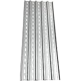International Connector T&amp;G 5 Pieces DIN Rail Slotted Aluminum RoHS 35mm Wide 7.5mm High (18")