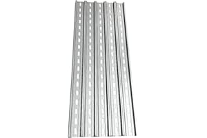 International Connector T&G 5 Pieces DIN Rail Slotted Aluminum RoHS 35mm Wide 7.5mm High (18")