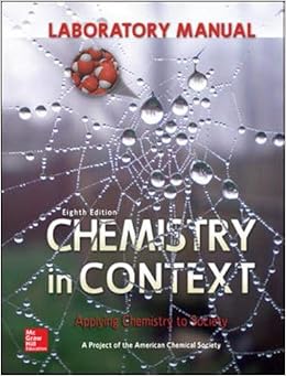 Laboratory Manual Chemistry In Context American Chemical Society 9780073518121 Books