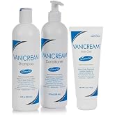 Vanicream Hair Shampoo (12 Oz), Conditioner (12 Oz) &amp; Hair Styling Gel (7 Oz)