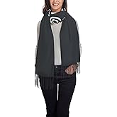 Custom Cashmere Scarf, Personalized Winter Long Soft Warm Scarf Fringe Shawl Scarf Cashmere Shawl Black