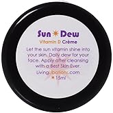 LIVING LIBATIONS - Organic Sun Dew Transdermal Vitamin D Crème | Natural, Wildcrafted, Vegan Clean Beauty (0.5 oz | 15 ml)