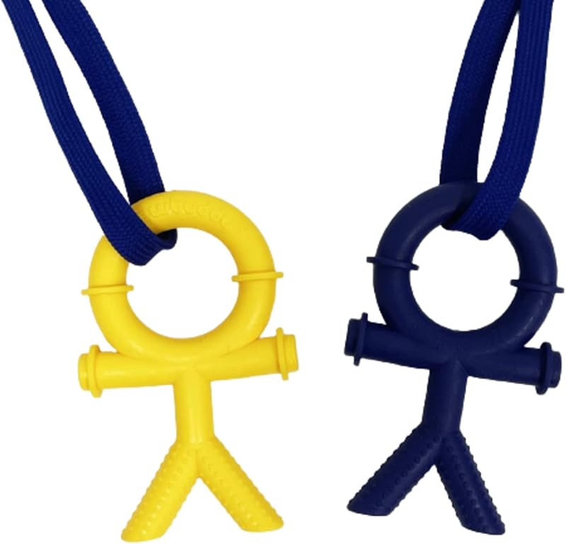 Chewbuddy Sensory Direct Tuff Stickman Pack of 2 Blue Yellow