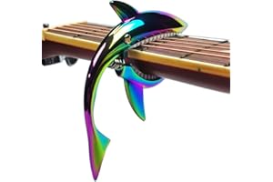 Imelod Zinc Alloy Guitar Capo Shark Capo for Acoustic and Electric Guitar with Good Hand Feeling, No Fret Buzz and Durable(Colorful)