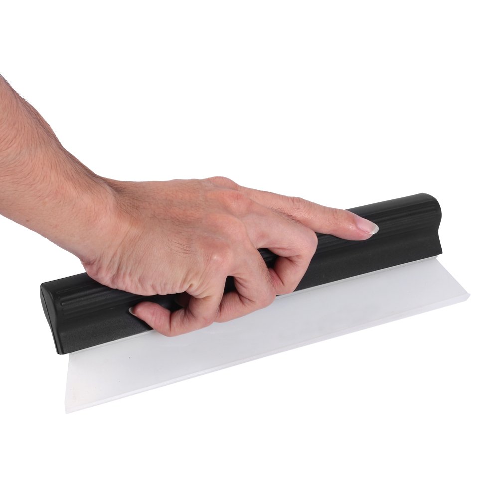 Antislip Nonscratch Car Squeegee Silicone Wiper Water Blade Clean Ergonomic Grip Clean Silicone Wiper Car wash Cleaning Wiper Glass Scraper for Drying Car Window Glass Mirror Shower Door Bathroom