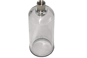 NANPU Polycarbonate Bowl with Semi-Auto Drain Replacement Kit for AF AW AW-D AC ARF DFR NW NW-D NC NC-D Series Filter/Regulator (1/2", 3/4" NPT)