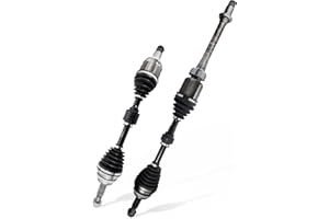 TAUTOY 4342006221 4342006231 Pair (2) Front CV Axle Shaft Assembly (2.4L ONLY) For Toyota Camry 2002-2009, Highlander 2001-2007, Solara 2004-2008, Driver and Passenger Side, NCV69577 4341006460