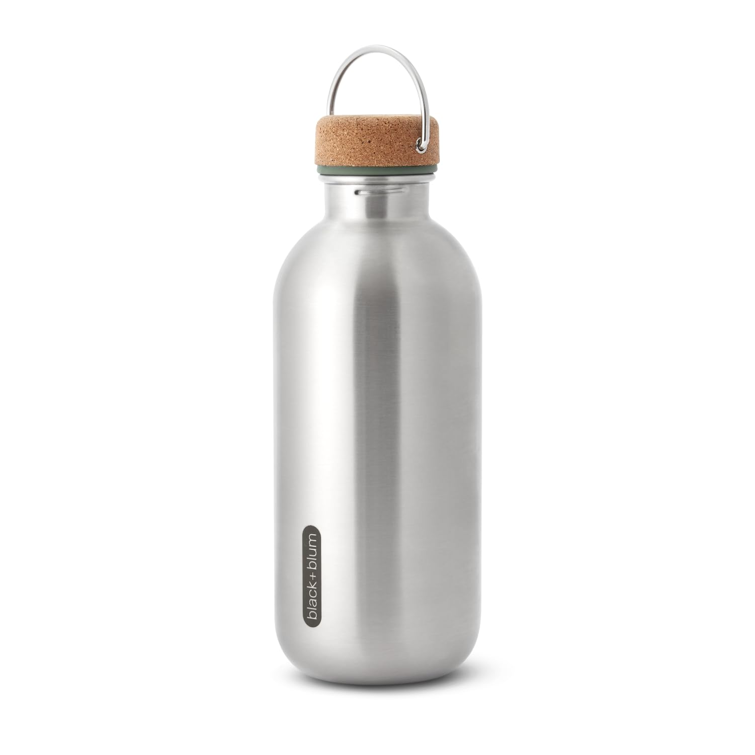 BLACK + BLUM Steel Water Bottle - Stylish Leak Proof Drinking Flask with Carry Loop - BPA Free Drinks Bottle for Everyday Use - Olive, 600ml