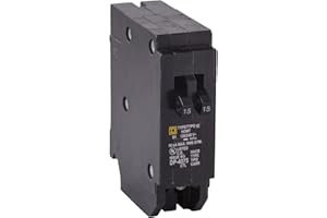 Schneider Electric - Homeline Tandem Circuit Breaker, 2 x 1 Pole at 15A, 120/240Vac, 10kA Air, Plug-in, Ul Hacr Rated Breaker