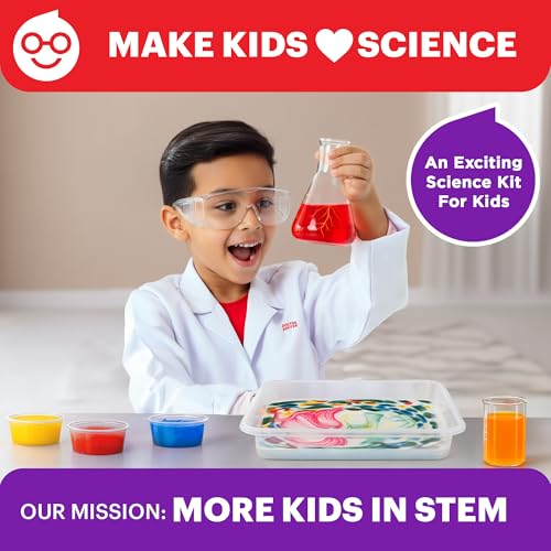 Doctor Jupiter Science Experiments Kit for Kids Ages 4+ | Birthday Gift for 4-5-6-7 Years Old Girls and Boys | STEM Toys | Chemistry Set | 50+ Experiments Starter Series