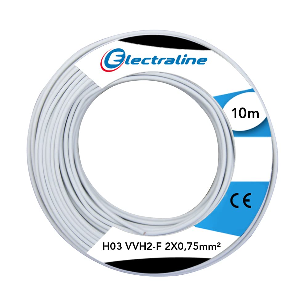 Electraline 60113025J Cable Roll - 10 m - White