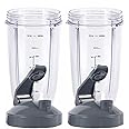 Blender Cups for Nutribullet Blender, 32OZ Cup with Flip Top To Go Lid Compatible with Nutribullet 600W 900W Blenders, Blende
