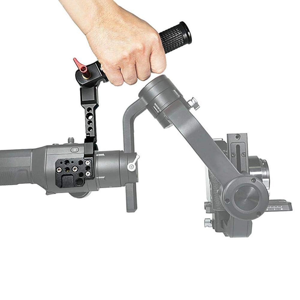 Handheld Grip for Ronin-S/Ronin-SC Stabilizer, Aluminium Alloy Metal Foldable Handle Sling Grip Stabilizer Accessories with Cold Shoe Interface