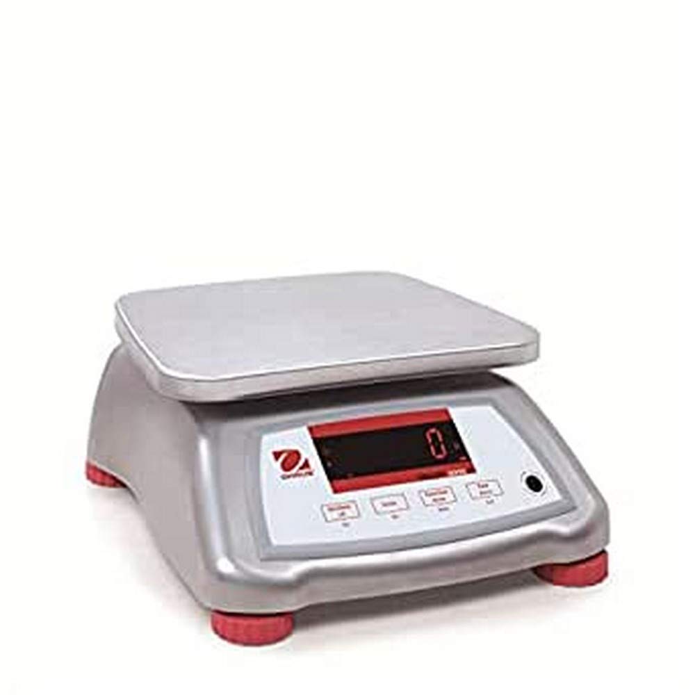 OHAUS V22XWE30T Valor 2000 Bench Scale, 30kg Capacity, 5g Readability Stainless Steel IP68 Waterproof with Dual Display Rapid Response Commercial Kitchen Scales