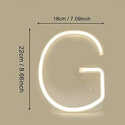LED Neon Letter Lighting up Words Neon Alphabet