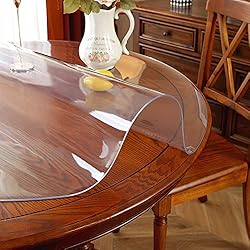 OstepDecor Clear Round Table Protector 30 Inch 2mm