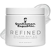 Gentlemen Republic 16oz Refined Hair Gel for Men - Premium Men's Hair Styling Product, 24 Hour High Hold & Shine. No Beeswax, Alcohol, or Parabens, Humidity Resistant