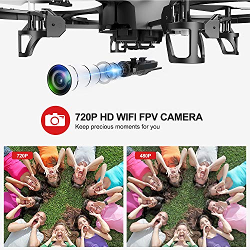 Drones with CameraDBPOWER U818A Discovery FPV 720P HD WiFi Camera