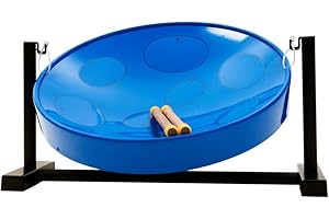 Panyard JJ Jumbie Jam Steel Ready to Play Kit-Blue G-Major with Table Top Stand-Made in USA Authentic Pan (W1085)