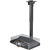 PUTORSEN Projector Mount, Height-Adjustable Projector Ceiling Mount or Wall Mount Installation without Drilling, Concealed Ca