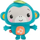 Fisher-Price Music &amp; Sounds Monkey, Musical Plush Toy for Infants and Toddlers Ages 6 Months and Older