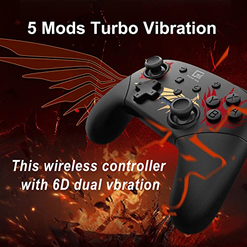 Aolion K10 Gaming Controller With Charging Dock RGB Wireless Gamepad Hall Effect Joystick Trigger For Nintend Switch/PC/Phone