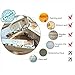 Mintime Large Wall Clock Battery Operated DIY Wall Clock for Modern Decorative Living Room/Office