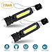AERZETIX Rechargeable Led Tactical Flashlight, High Lumen Super Bright Led Flashlight, Waterproof Mini Handheld Light with COB Light, 4 Modes Zoomable LED Torch for Camping Emergency Use (2 Pack)