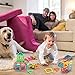 Manve Magnetic Tiles Building Blocks Toys, 40 Pcs Preschool Kids Educational Construction Toys Sets