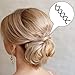Blulu 100 Pack Coil Hair Pin Non-Scratch Round Tips Twist Screw Hair Pin for DIY Hair Style, Black