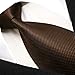 SHLAX&WING Ties for Men Solid Color Brown Chocolate Necktie Silk 57.5 inches