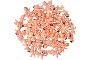 JUXINGDAZYF 60 Pieces Mini Plastic Babies 1 Inch Baby Doll for Baby Shower Party Favors, Party Decorations, Baby Bathing and Crafting (Latin)