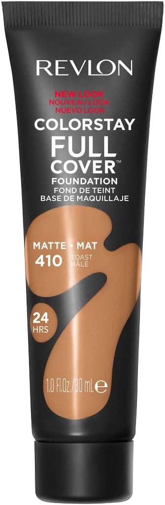 Revlon ColorStay Full Cover Matte Foundation 410 Toast 30ml Longwear Sweat