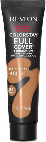 Revlon ColorStay Full Cover Matte Foundation 410 Toast 30ml Longwear Sweat