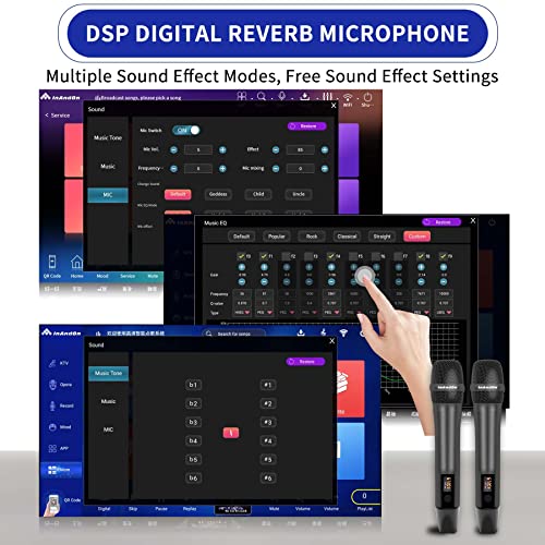 2023 New Inandon Karaoke Player,15.6 Inch Touch Screen Phone App